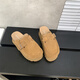 S.Sofea Birkenstock Chaussures pour les femmes au printemps et à l'été Souffranchement de la semelle Cork Mules Retro Style 677-2 APPRICOT CHAMEL COLOR 38