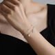 Ming brand jewelry platinum bracelet Pt950 platinum money pony bracelet BFK0067 chain length about 15.5+3.5 cm, about 4.54 grams