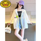 G.DUCKKIDS sun protection clothing for girls summer 2024 new fashionable medium and large children's air-conditioning shirts foreign style beach wear breathable thin jacket white 170 recommended height 160-170cm 13-15 years old