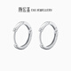 Trendy Acer minimalist hoop PT950 platinum earrings and earrings as a birthday gift for girlfriend. Priced. Single model is about 0.95g.