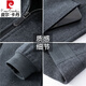Pierre Cardin 100% pure wool jacket men's stand collar 2025 autumn and winter new high-end business casual executive dad woolen jacket 11597 gray stand collar style XL 180/96A