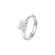 Chow Tai Sang Platinum Ring PT950 Classic Imitation Diamond Ring Shining and Exquisite Living Gift for Girlfriend and Wife as a Birthday Gift for Women Classic Imitation Diamond Ring Approximately 3.7g