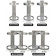 Fire extinguisher hanger 2/3/4/5kg rack with fixed frame for special stainless steel bracket wall rack Stainless steel 3-4kg fire extinguisher single hanger
