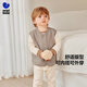 Mini Bara pure cotton children's thermal vest for boys and girls, inside and outside vest, autumn 2025, camel 50101 80