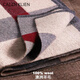Calznklien pure wool scarf men's winter thickened warm scarf Japanese life year New Year gift for boys to send to their elders camel gray red high-end gift box
