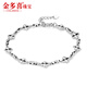 Jinduoxi new platinum bracelet for women pt950 genuine platinum bracelet for women sparkling clover bracelet birthday gift gift approximately 16+2.5cm weight 4.8-5 grams clover bracelet