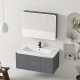 
Jiumu's new smart space aluminum bathroom cabinet bathroom ceramic integrated basin sink bathroom washbasin cabinet washbasin 1047 ceramic basin + arc mirror cabinet
