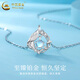 China Gold (CHINA GOLD) Blue Eucalyptus and Bird Pendant Women's Light Luxury Niche Pt950 Platinum Necklace Father's Day Birthday Gift for Lover Platinum Pendant About 1.96g Free S925 Silver Chain
