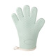 Rice harvesting anti-scalding gloves silicone high temperature resistant oven microwave oven special baking thickened insulation household chef steam oil-proof five-layer thickened silicone mint green two pack