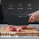 OOU Black Blade Third Generation Bone Chopping Knife Household Antibacterial Kitchen Knife Bone Chopping Knife Chinese Chef Special Dual-Purpose Sharp Chopping Knife