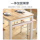 AEY canteen dining table and chair combination home dining table steel wood fast food table 4 people 6 people table 120*70 single table