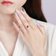 HEEKAIYI Pigeon Blood Ruby Ring Women's Diamond Ring Luxury Jewelry Chinese Valentine's Day Birthday Gift for Wife and Girlfriend <Lifetime Warranty>