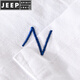 Jeep Spirit Linen de lino para hombres Camiseta de manga corta Camiseta suelta Top de cuello con collar T-Cotton Camiseta de lino Ropa de verano Yunyi-9711 Amarillo M