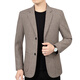 Playboy (PLAYBOY) blazer men's 2025 spring and autumn new men's woolen casual suit single suit daddy suit 70401 coffee color wool content 30 2XL 185 suitable for 155-175Jin Jin equals 0.5 kg