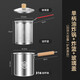 SUPOR 316 stainless steel frying pan household oil pan small frying pan induction cooker mini fuel-saving small 3.5 liter deep frying pan + frying basket + lid extra thick 3 1 inch