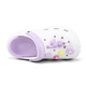 Saturday (St&Sat) children's shoes, children's clogs, new summer girls' sports sandals, boys' beach slippers, white and purple, sizes 35-36 (suitable for feet 22.2cm long)