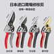 Shantou Lincun Japanese SK5 steel fruit tree gardening pruning shears, special scissors for cutting branches, flower shears, floral branch scissors, professional style SK5 steel + waist box_maintenance oil_elastic