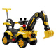 Bebeile excavator can sit on people and dig soil, 2-9 years old children's electric car engineering 3-6 years old boy excavator birthday gift, high configuration, all-electric + push rod + large battery, early education, large remote control excavator, children's baby electric car