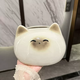 Yusenyi cream style creative high-end tissue box for home living room high-end light luxury toilet paper box desktop ceramic napkin Thai cat tissue box 4-piece set A