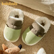 Balabala Children's Cotton Slippers Winter Boys and Girls Plush Fur Shoes Children's Baby Indoor Warm Middle and Large Children's Home Slippers