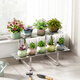 Anya stainless steel balcony flower stand iron ladder floor-standing multi-layer succulent living room storage outdoor decorative flower pot rack