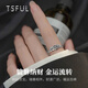 Yuezhebang Silver Ring Women's Pixiu Index Finger Ring Single Ring Adjustable Ring Birthday Gift Women's Pixiu 925 Silver