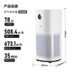 Midea professional second-hand smoke removal air purifier to remove smoke odor, sterilization, dust removal, chess and card room, office mahjong hall indoor smoking, fresh air filter dust and smoke removal artifact