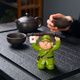 SHL Color Changing Tea Pet Ornaments People Kneel and Surrender Tea Play Tea Table Tea Tray Decorations Tea Set Accessories Boutique Ornaments Japanese Surrender Color Changing Gift Box Packaging