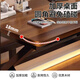 Huixun Jingdong's own brand computer desk study desk e-sports table home desktop desk long table 120*60CM thickened solid wood core classical walnut