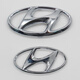 Mangmang is suitable for Hyundai IX35 front logo, Yuena i30 Feisi mid-grid logo, front logo, rear trunk logo, and tail logo. One 1317 model IX35 front logo.