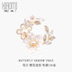 Jingkodi brilliant cherry blossom brooch natural freshwater pearl brooch suit coat collar mother-of-pearl flower corsage accessories none