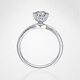 AVHE 18K gold PT950 platinum cultured diamond six-claw art ladies ring asking for wedding gift Chinese Valentine's Day IGI certificate platinum diamond ring + 1 carat diamond (D/VVS/3EX/N)