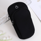 Two packs of outdoor cycling sports arm bags, fitness portable storage bags, sports mobile phone bags, running arm bags, black/2 packs