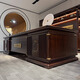 Hanjitangyu solid wood boss desk desk ebony wood high-end president desk chairman office furniture new Chinese style executive desk 2.4 meters boss desk