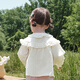 Balabala children's clothing baby long-sleeved shirt pure cotton printed top girls autumn clothing 2025 new sweet fashion off-white 10302 80