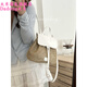 Dadong light travel backpack for women 2024 new summer fashion straw woven bag casual knitting small backpack khaki