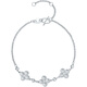 Saturday Fortune PT950 platinum bracelet for women, platinum four-leaf clover bracelet, birthday gift for girlfriend B0720893, about 4.06g