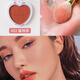Heart-beating little blush mama-sense natural skin clear and flushed student party portable love rouge repair face 1# cream honeydew