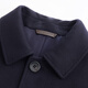 1436 1436 Travel Business 2025 Autumn New Lapel Men's Cashmere Coat Navy Blue M