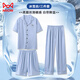 
Catman (MiiOW) summer men's three-piece pajamas ice silk short-sleeved trousers imitation silk 2025 new home clothing men's summer 14904+K15904 L