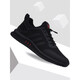 SUSTYLE luxury high-end brand men's shoes new sports shoes trendy mesh breathable men's casual shoes work shoes men all black leather 9852 38