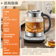 SUPOR pure titanium health pot glass panel kettle 316L stainless steel constant temperature tea kettle enlarged filter electric kettle multi-stage thermal insulation kettle electric kettle health pot 1.5L titanium heating plate + pure titanium tea basket + pure titanium tea lid