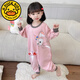 G.DUCKKIDS Girls One-piece Pajamas Spring and Autumn Style Girls Cute Cartoon Sleeping Bag Baby Protective Casual Home Creeping Clothes Purple-Culomi (Lycra Cotton) 80 cm Recommended Height 70-80cm 1-2 Years Old