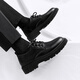 Woodpecker Leather Shoes Men's New Men's Shoes Business Casual Leather Shoes Men's Work Commuting Formal Shoes Work Black Shoes Men Black 42