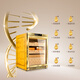 Meijing RACHING Meijing cigar cabinet MON800A horizontal line new 2025 upgraded fingerprint lock intelligent water cooling temperature control humidity capacity 140L burl gold (Spanish cedar wood shelf)