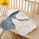 G.DUCKKIDS baby quilt autumn and winter new all-in-one sleeping bag anti-jump baby sleeping bag anti-kicking quilt Class A pure cotton Palace Image - quilted (recommended room temperature 5-15) 0-3 months