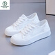 
Woodpecker 2025 summer new mesh mesh shoes summer small white women's shoes canvas shoes thin versatile thick sole breathable board shoes 9901 black 35