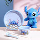 Stitch Disney rice bowl tableware set cute bowl and plate combination family size children's tableware birthday gift Siyu 6-inch wide rim bowl-Stitch single