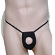 Banfishi men's sexy underwear, men's sexy thong with JJ penis exposed in the middle, no-take-off T-pants, gay men's underwear, black, one size fits all, 120-150Jin Jin is equal to about 0.5 kg