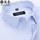 Yager CEO Men's Short-sleeved Shirt Summer Pure Cotton Business Casual Professional Outfit Anti-Wrinkle-Free Middle-aged Stripes DX6630 38 Suggestions [100-120Jin [Jin equals 0.5 kg]]